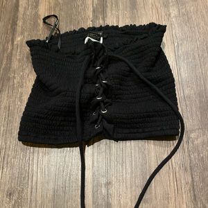 Forever 21 lace up tube top